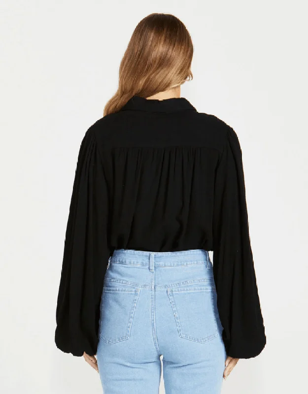 Chapel Trim Shirt - Black