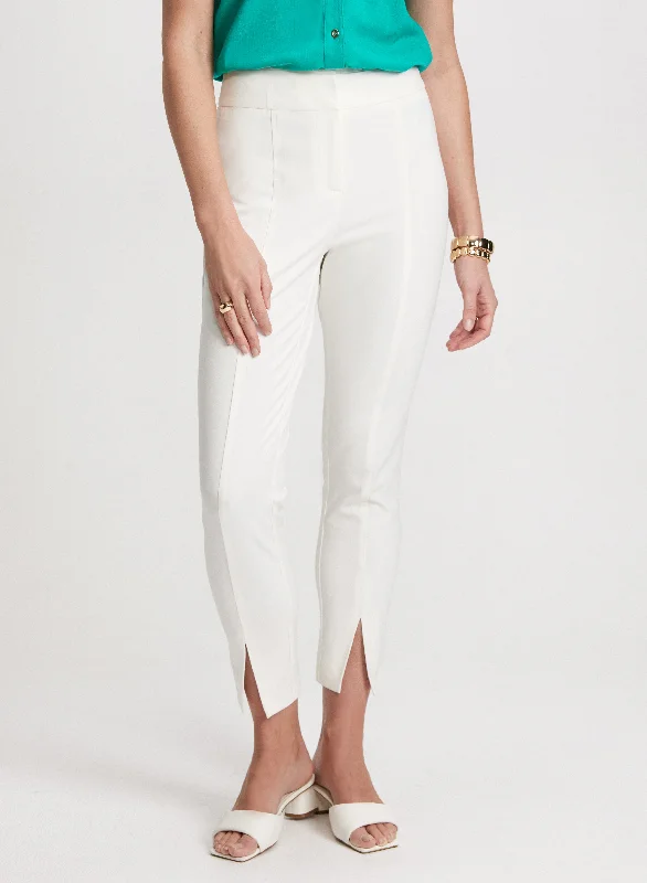 City Fit Front Slit Pants