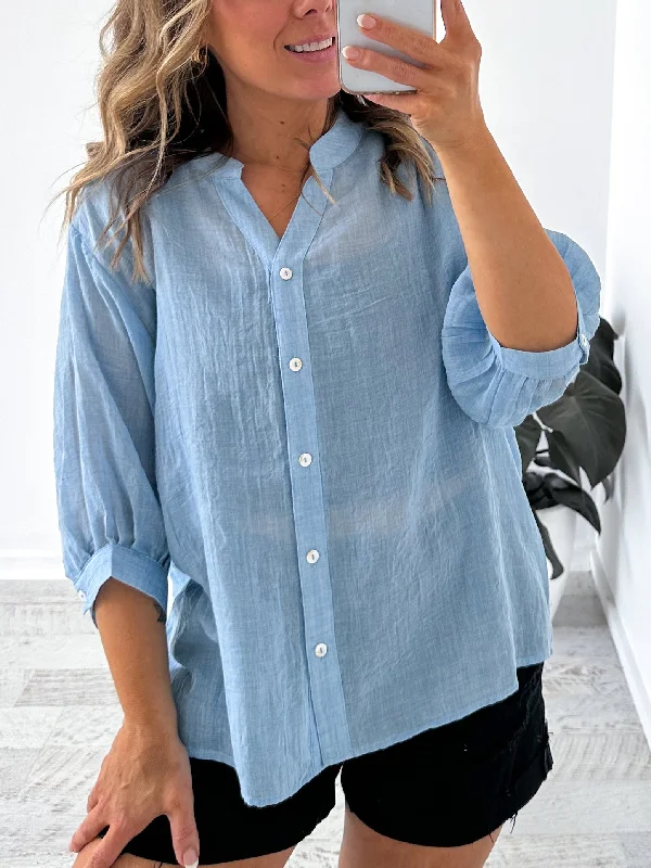 Mimi Blouse - Sky Blue