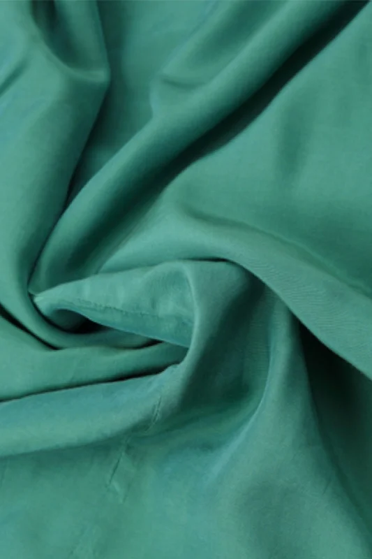 Elegant Aqua Green Silk Bamboo Blouse