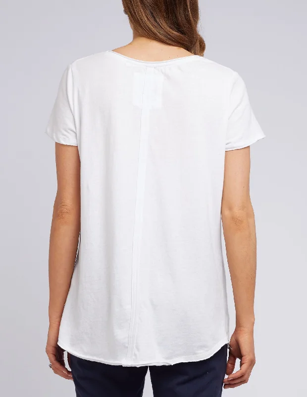 Elm Fundamental Vee Tee White