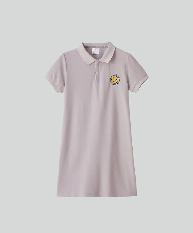 Energized Junior Artletes Polo Dress with Smiley Face 600-1013G