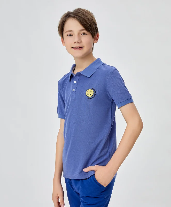 Energized Junior Artletes Polo Tee with Smiley Face 600-1014B