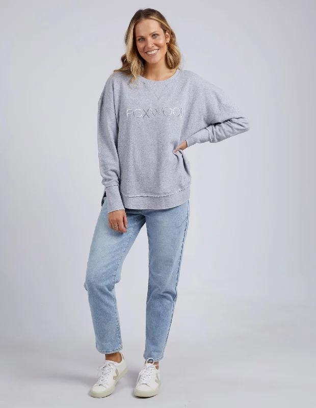 Foxwood Simplified Crew Grey Marle