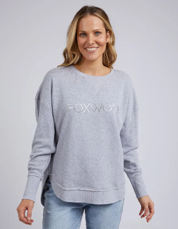 Foxwood Simplified Crew Grey Marle