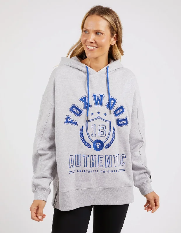 Foxwood Varsity Hoody Grey Marle