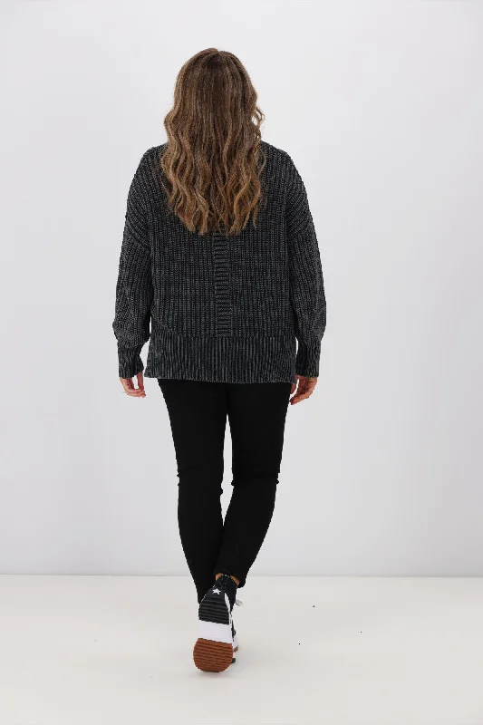 Foxwood Winnie Knit Crew Black