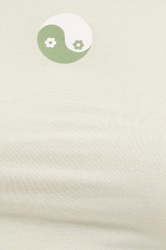 Green Yin Yang Baby Tee