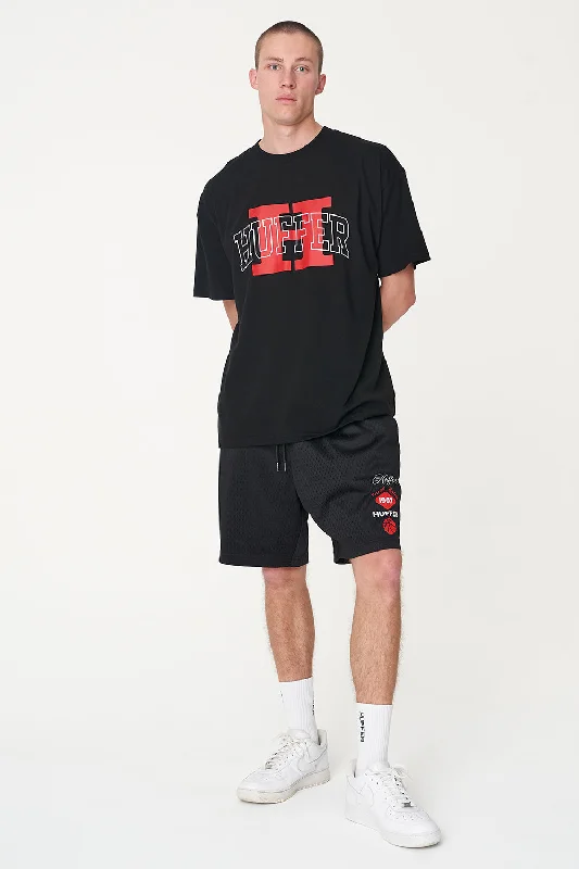 Huffer Mens 3 Baller Box Free Tee/3B H Black