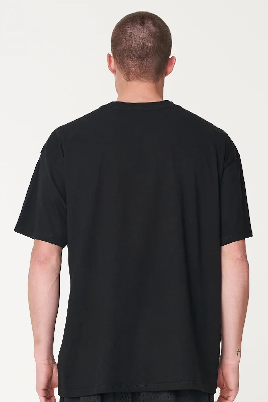 Huffer Mens 3 Baller Box Free Tee/3B H Black