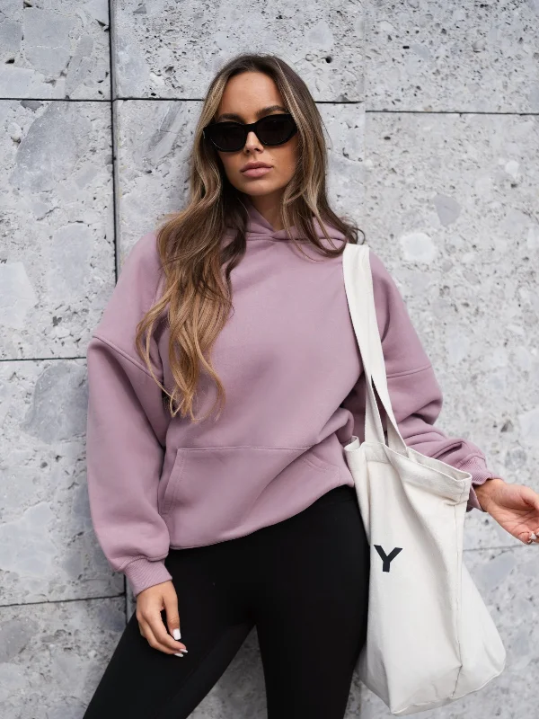 Isabel Oversized Hoodie - Dusty Pink