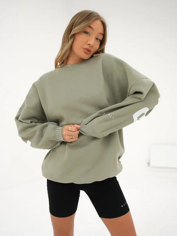 Isabel Oversized Jumper - Olive