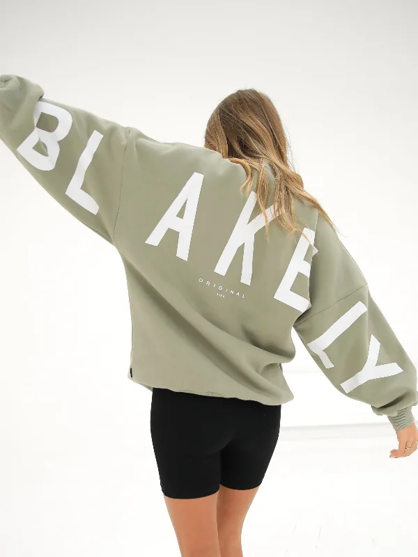 Isabel Oversized Jumper - Olive