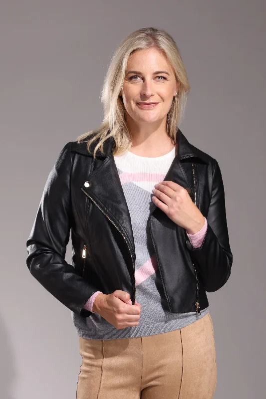 Leather Look Jacket | Black | 7251ZZ