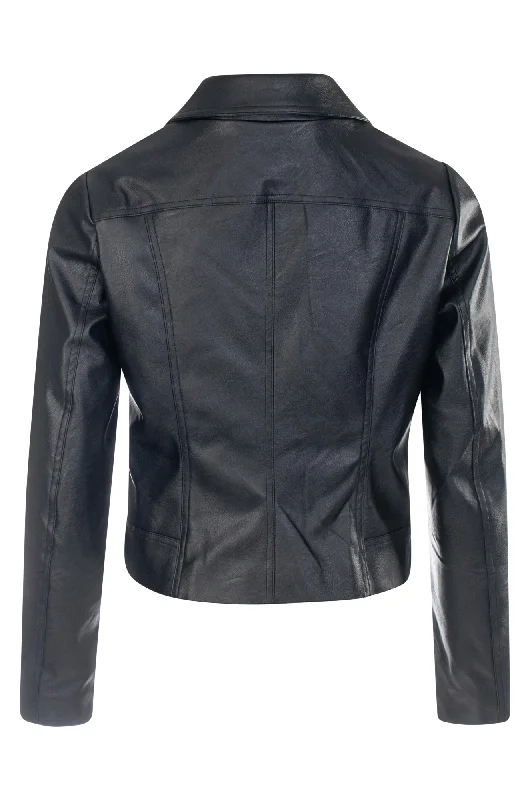 Leather Look Jacket | Black | 7251ZZ