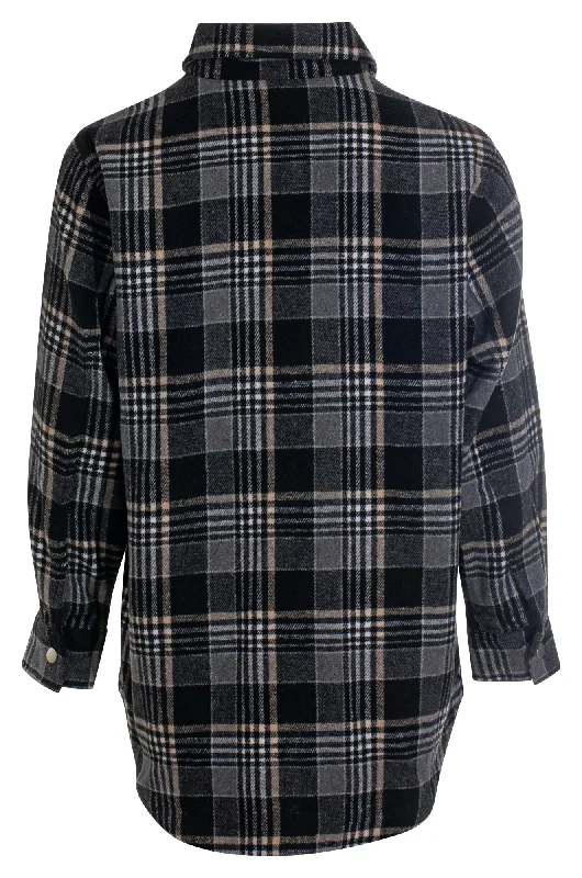 Brushed Checks Jacket | Black Silver Check | 6032ZZ