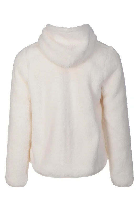 Teddy Fleece Jacket with hood | OATMEAL | 3423ZZ