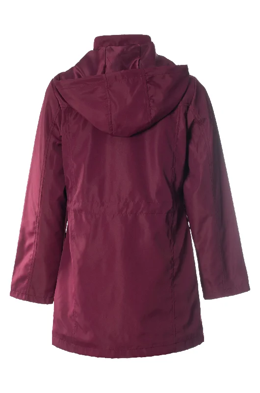 Zip & dome front Jacket | RASPBERRY | 2452ZZ