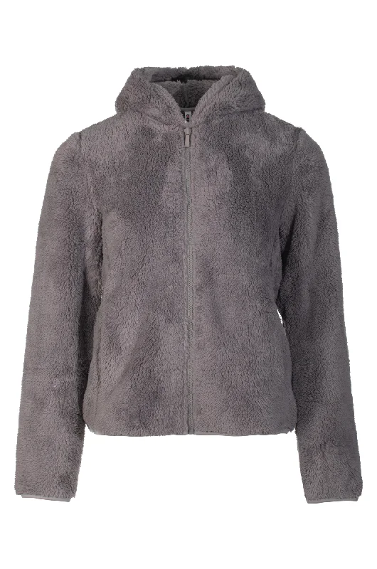 Teddy Fleece Jacket with hood | SLATE | 3423ZZ