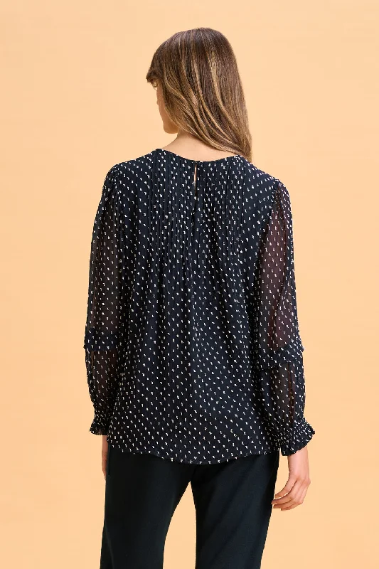 Crinkle Spot Blouse