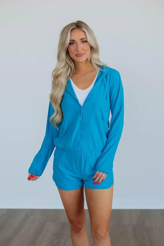 Londyn Lightweight Jacket - Cerulean