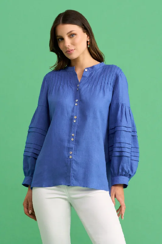 Linen Pleated Shirt