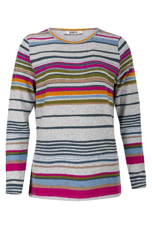 Multi colour Stripe Warm Touch Top | MULTI COLOUR STRIPE | 7891ZZ