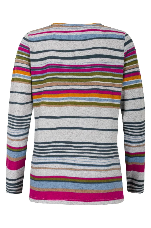 Multi colour Stripe Warm Touch Top | MULTI COLOUR STRIPE | 7891ZZ