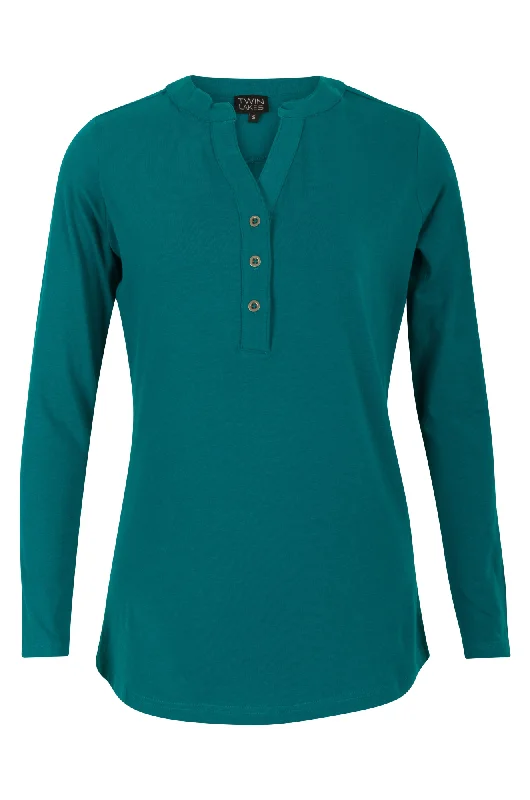 Nehru collar Cotton Elastane Top | Atlantic | 6557ZZ