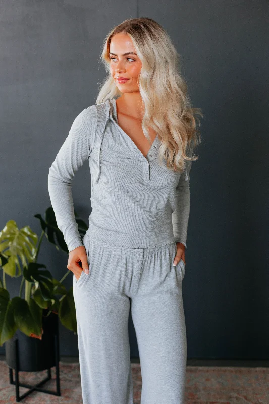 On Lounge Mode Top - Heather Grey