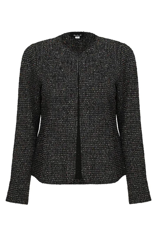 Parisienne Look Elegant Jacket | BLACK MULTI | 8181ZR