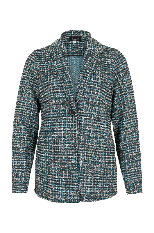 Parisienne Look Jacket | Blue Black Check | 8185ZR