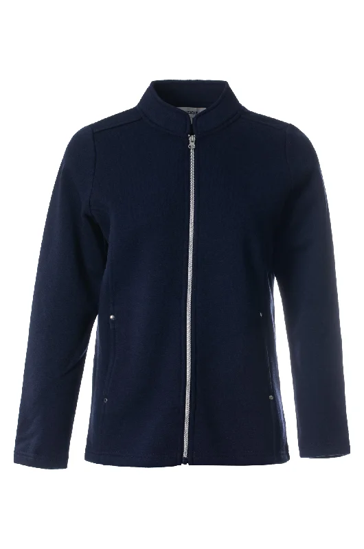 Poly Cotton Fleece Jacket | NAVY | 9151ZZ