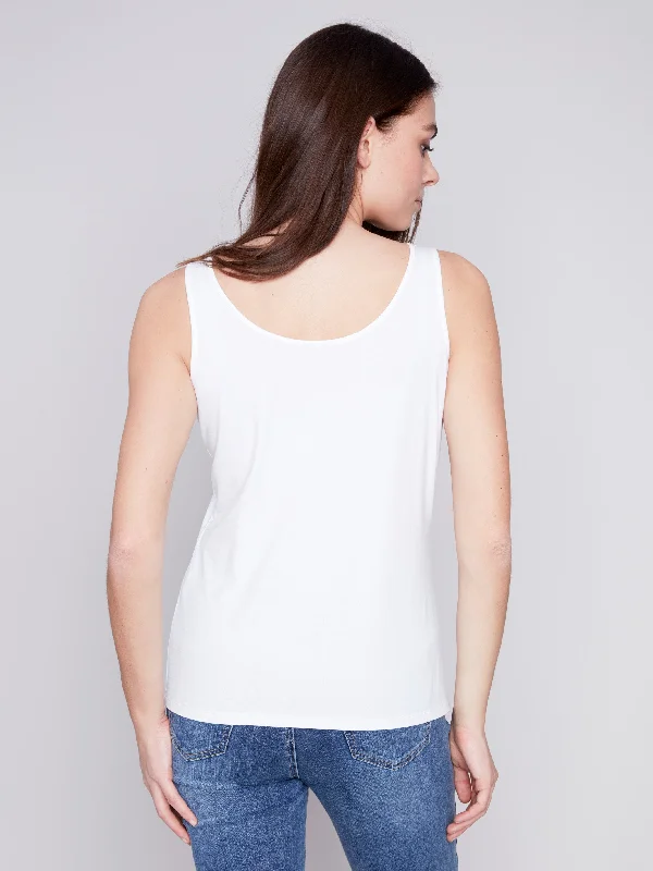 Reversible Bamboo Cami - White