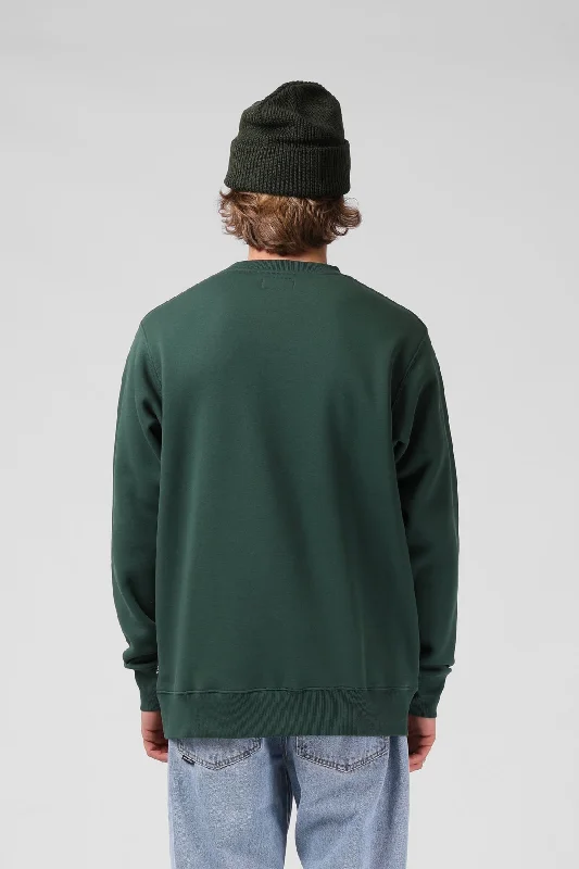 RPM Mens College Crew Pine Needle