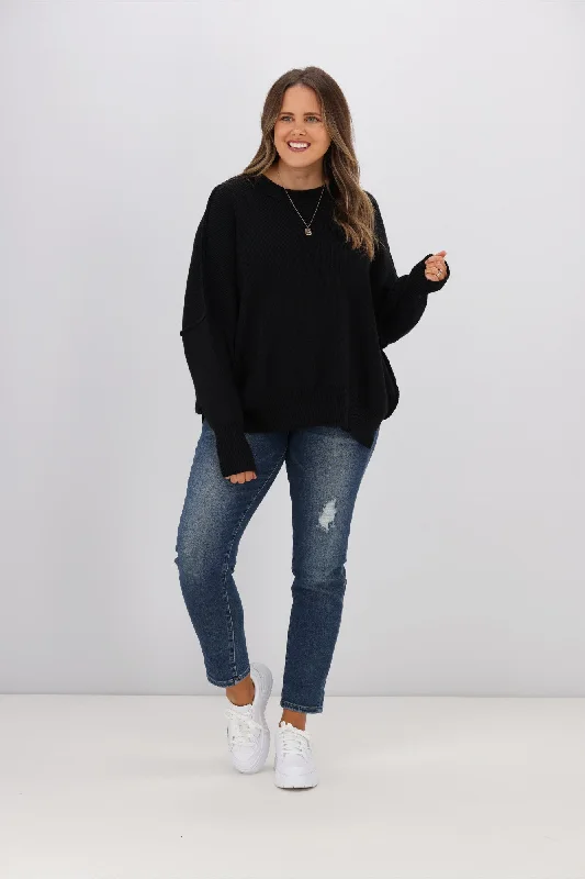 Sass Leora Knit Jumper Black