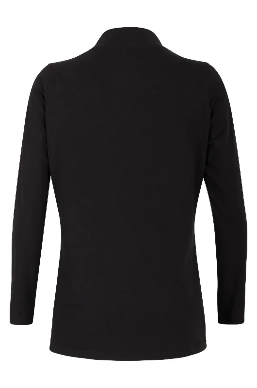 Season basic Turtle neck Top | Black | 6555ZZ