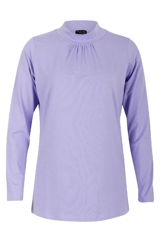 Season basic Turtle neck Top | LILAC | 6555ZZ