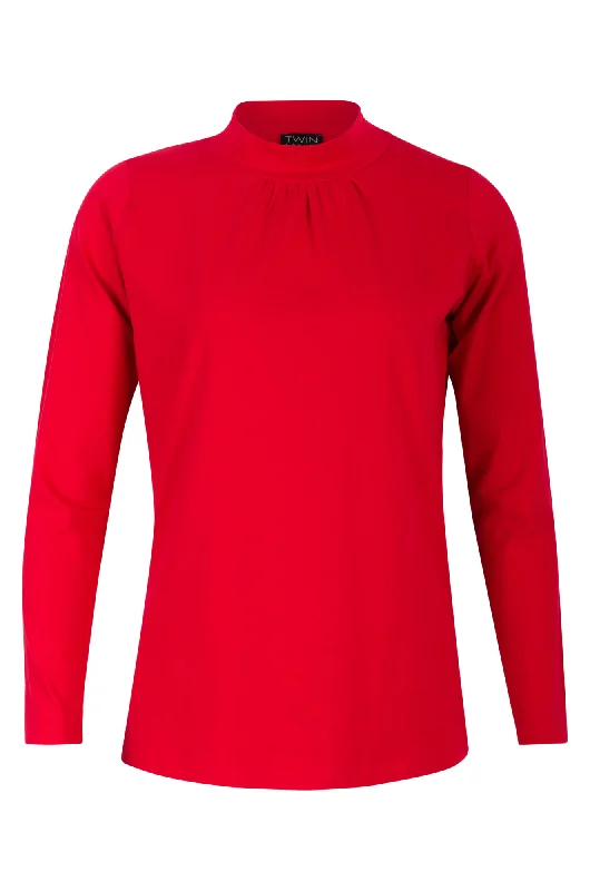 Season basic Turtle neck Top | RED | 6555ZZ