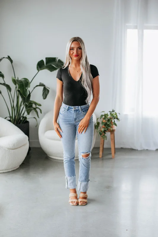 Shaye Basic Bodysuit - Black