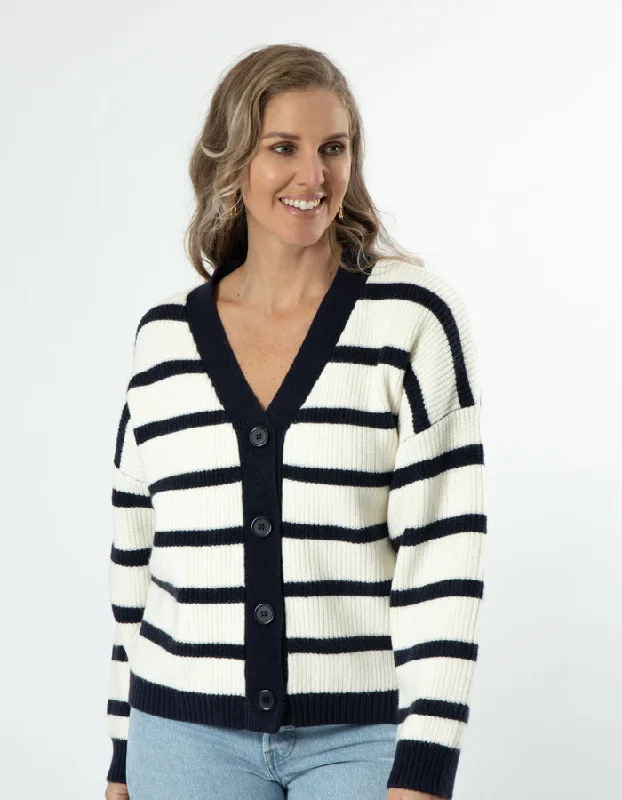 Stella + Gemma Greyson Cardigan White/Navy