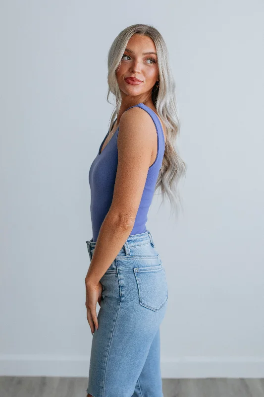 Sweet & Simple Bodysuit - Periwinkle