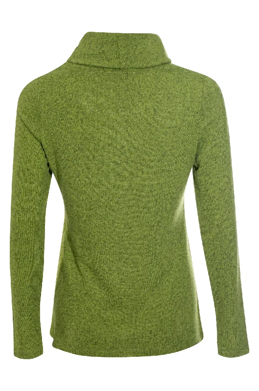 Plain Warm Touch Cowl neck Top | Avocado Marle | 7921ZZ