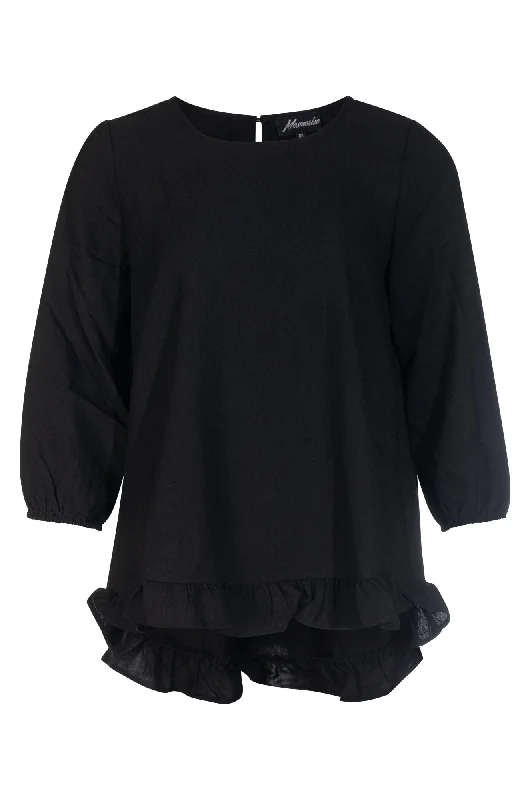 Soft Drape Top | Black | 8801ZZ