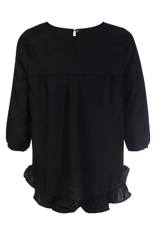 Soft Drape Top | Black | 8801ZZ