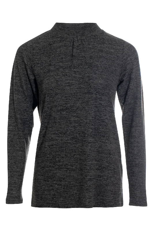 Turtle neck Soft Warm Touch Top | CHARCOAL | 6362ZZ