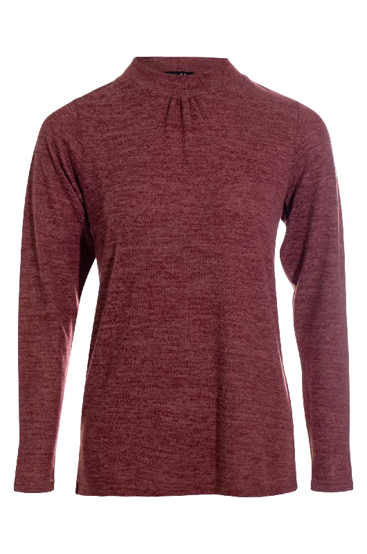 Turtle neck Soft Warm Touch Top | RED | 6362ZZ