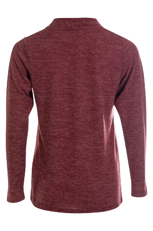 Turtle neck Soft Warm Touch Top | RED | 6362ZZ