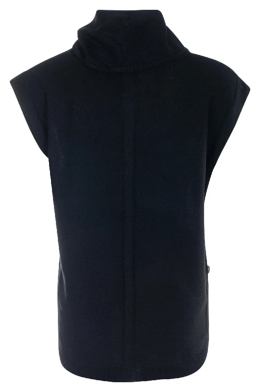 Touch of Wool Cowl neck Tunic | Black | 6342ZZ