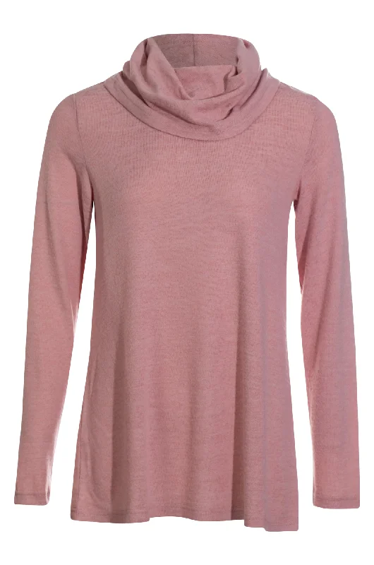 Soft Warm Touch Cowl neck Tunic | PINK | 6363ZZ